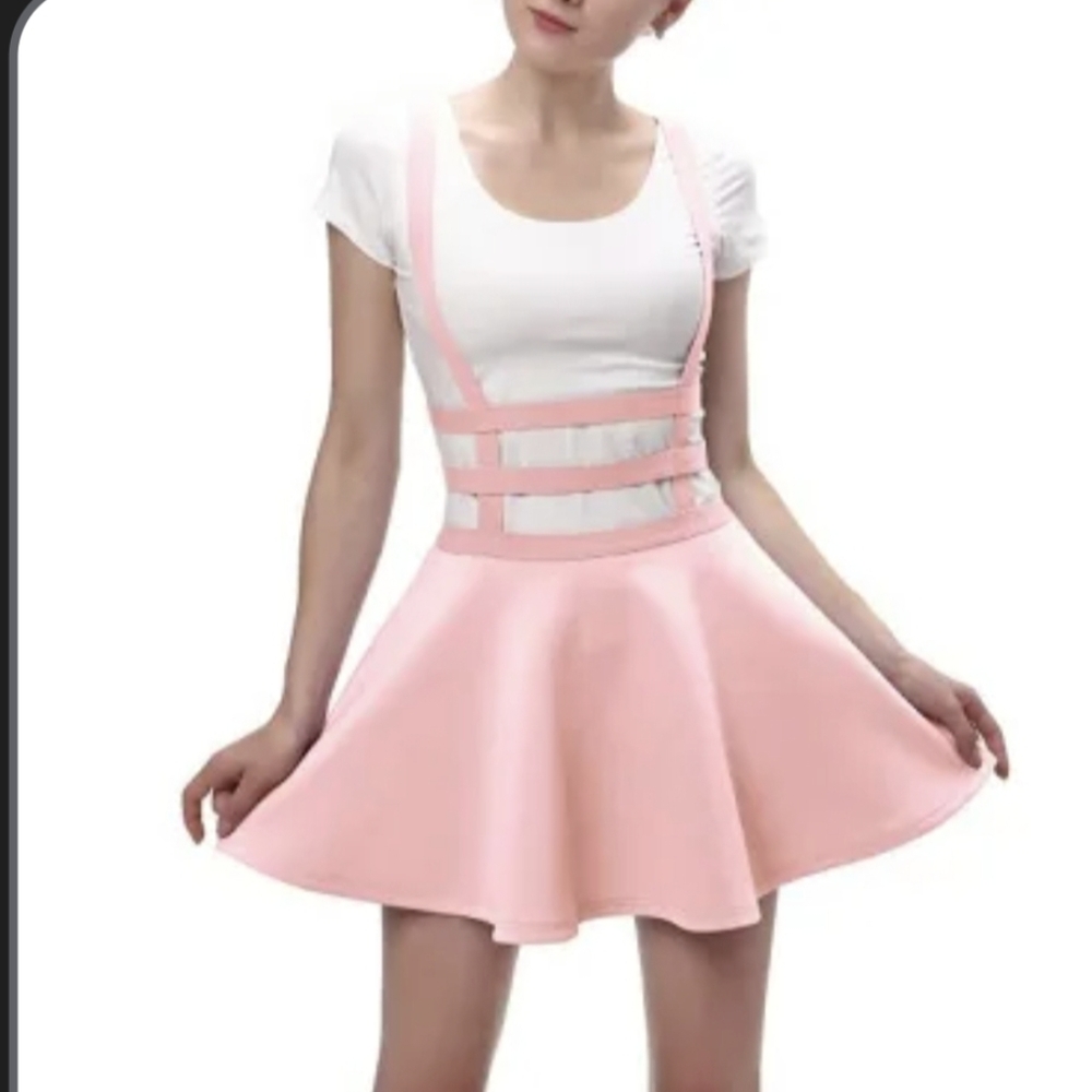 Urban Coco Women's Basic Versatile Stretchy Flared Casual Mini Skater Skirt.